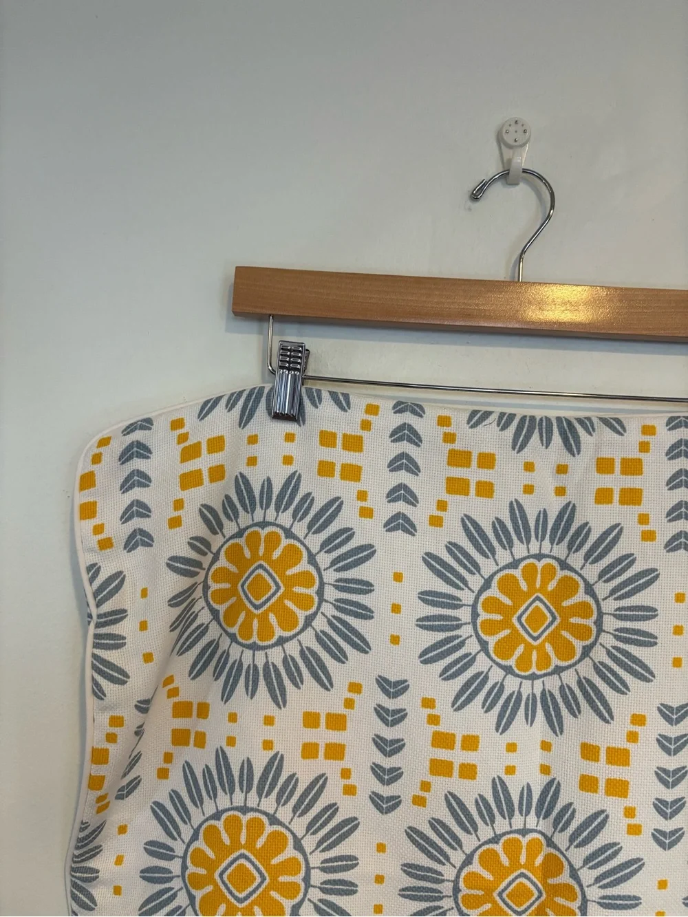 Serena & Lily || Campania Pillow Cover 24” Square Canary Yellow Coastal Blue NWT